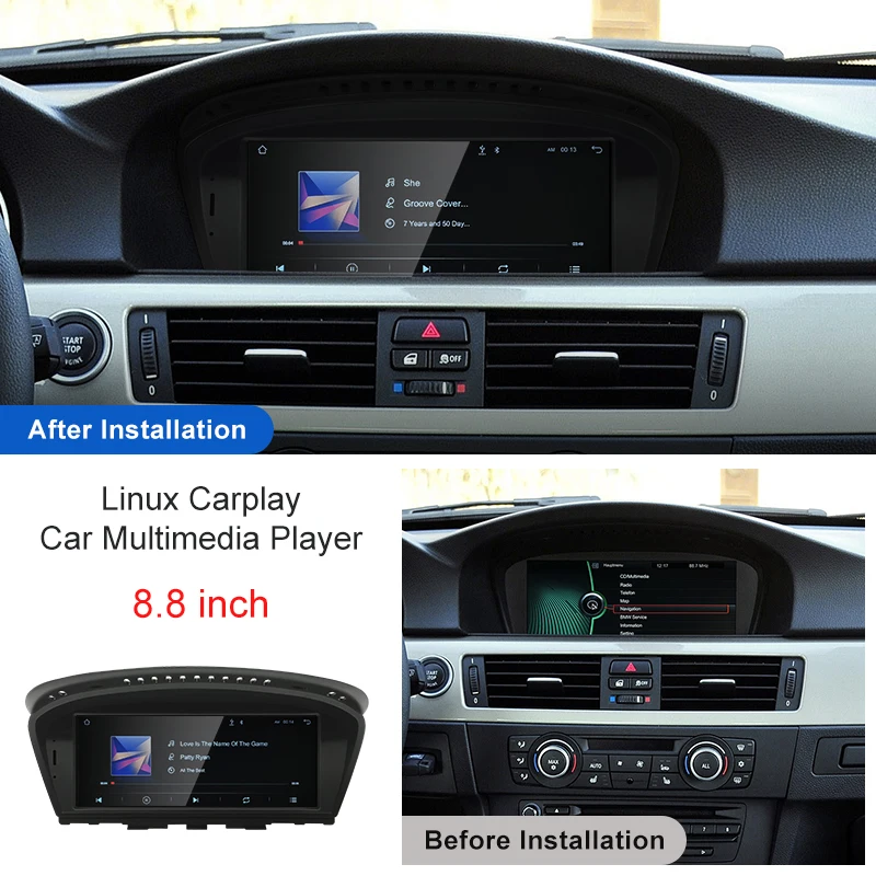 8.8-inch Linux System Wireless CarPlay Android Car Navigation Video Music