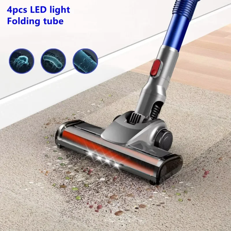 V11 Cordless Powerful Wireless Rechargeable Vacuum Cleaner Multi-Upright Design Removable Battery Bagless for Household Use