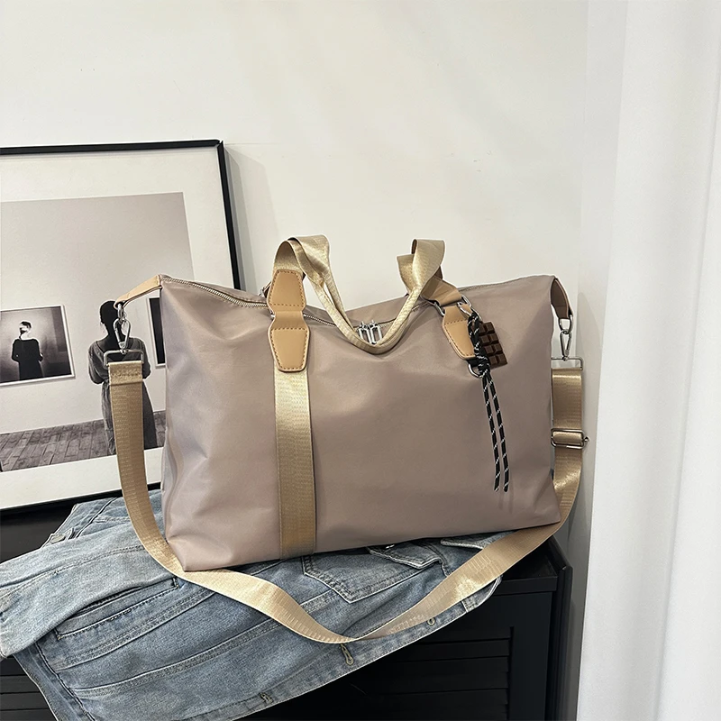 

Non Woven Zipper 2024 High Quality Travel Handbag Solid Large Capacity Casual Shoulder Bag Soft Simple Trendy Crossbody Bag