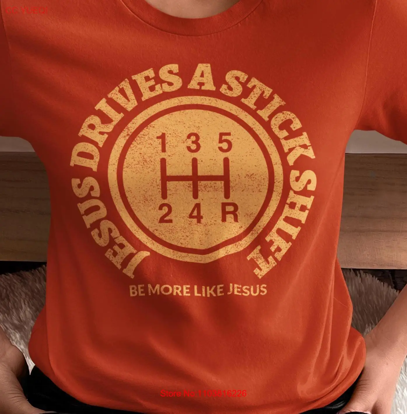 Футболка с изображением Иисуса вождения stickshift Будьте больше, как для автомобилей, энтузиастов, автомобильная одежда для водителей, головка передач