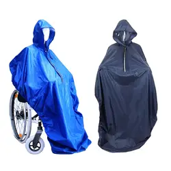 Wheelchair Poncho with Reflective Strip Portable Wheelchair Rain Cape Cover Rain Cape Soft for Adults Men Women Elderly Camping