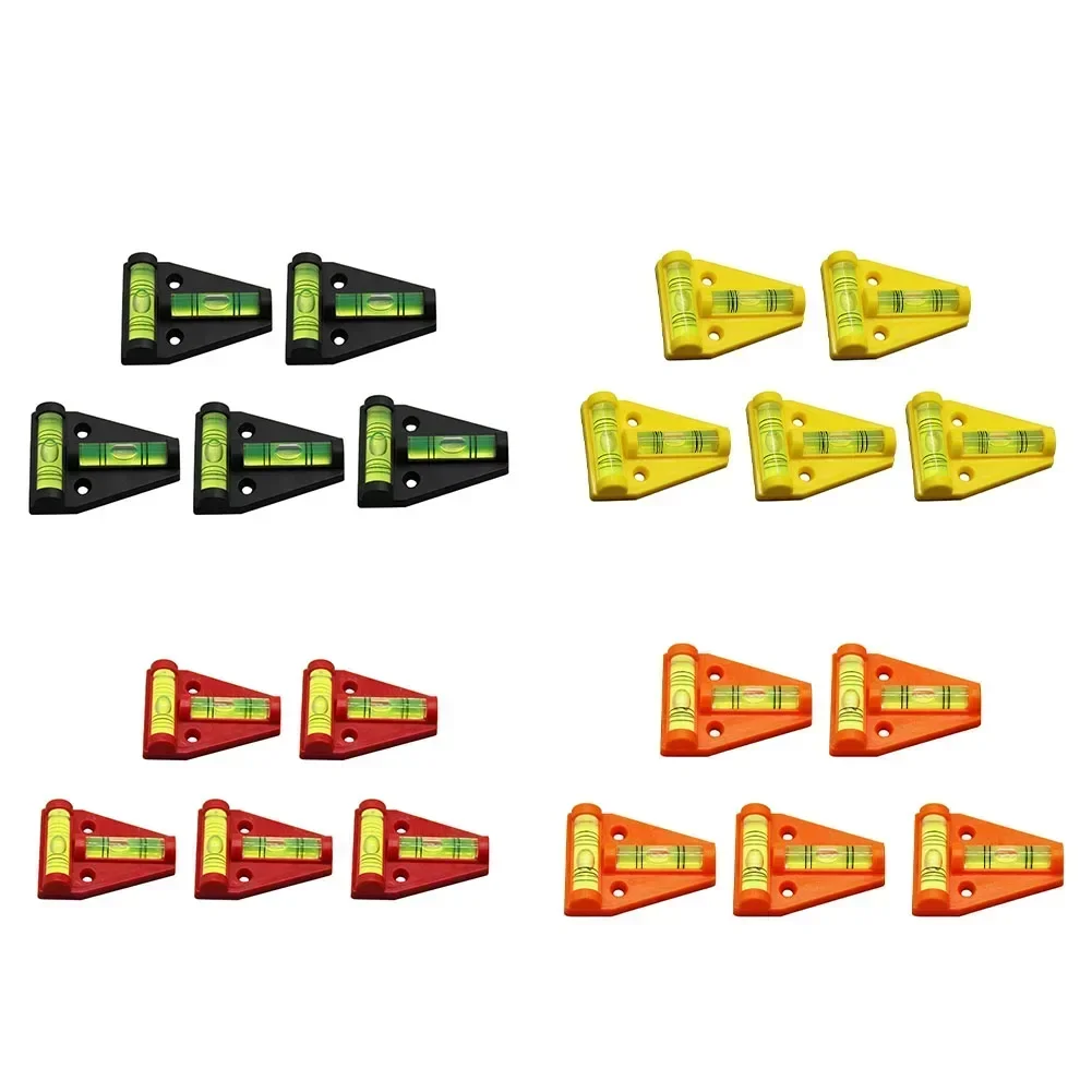 5 stks Horizontale Bubble Driehoek Niveau T-Type Scope Waterpas Driehoek Niveau Meten Kit Bullseye Niveau Bubble Inclinometer