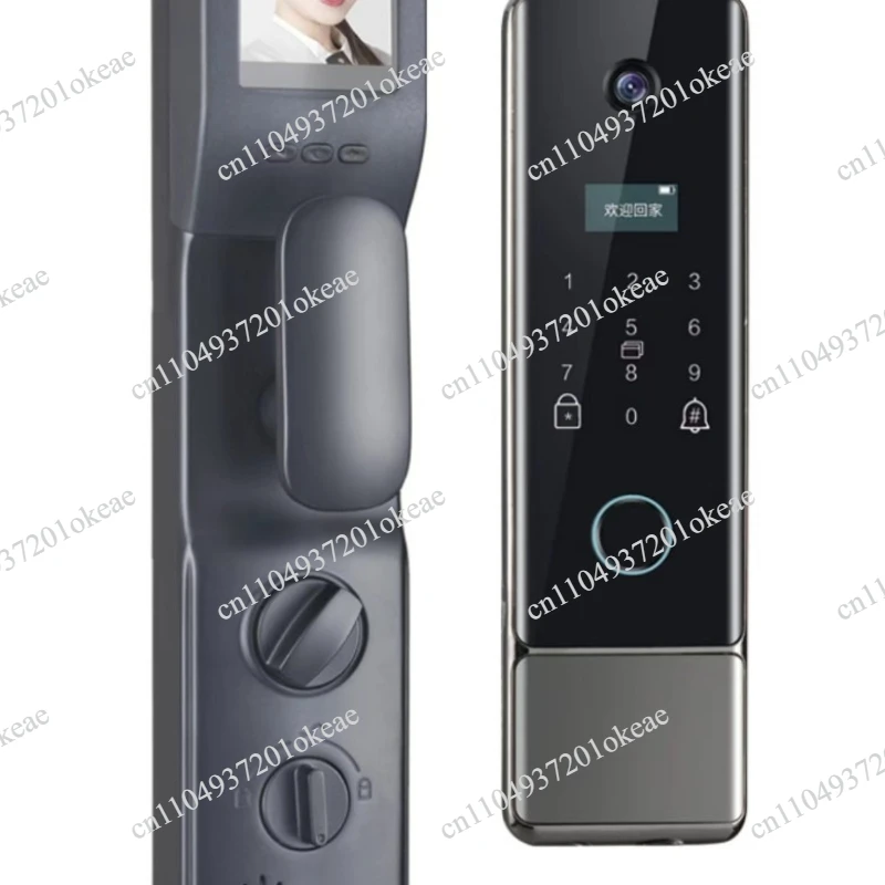 Graffiti smart door lock WIFI 3D face real-time intercom smart door lock, mobile phone control