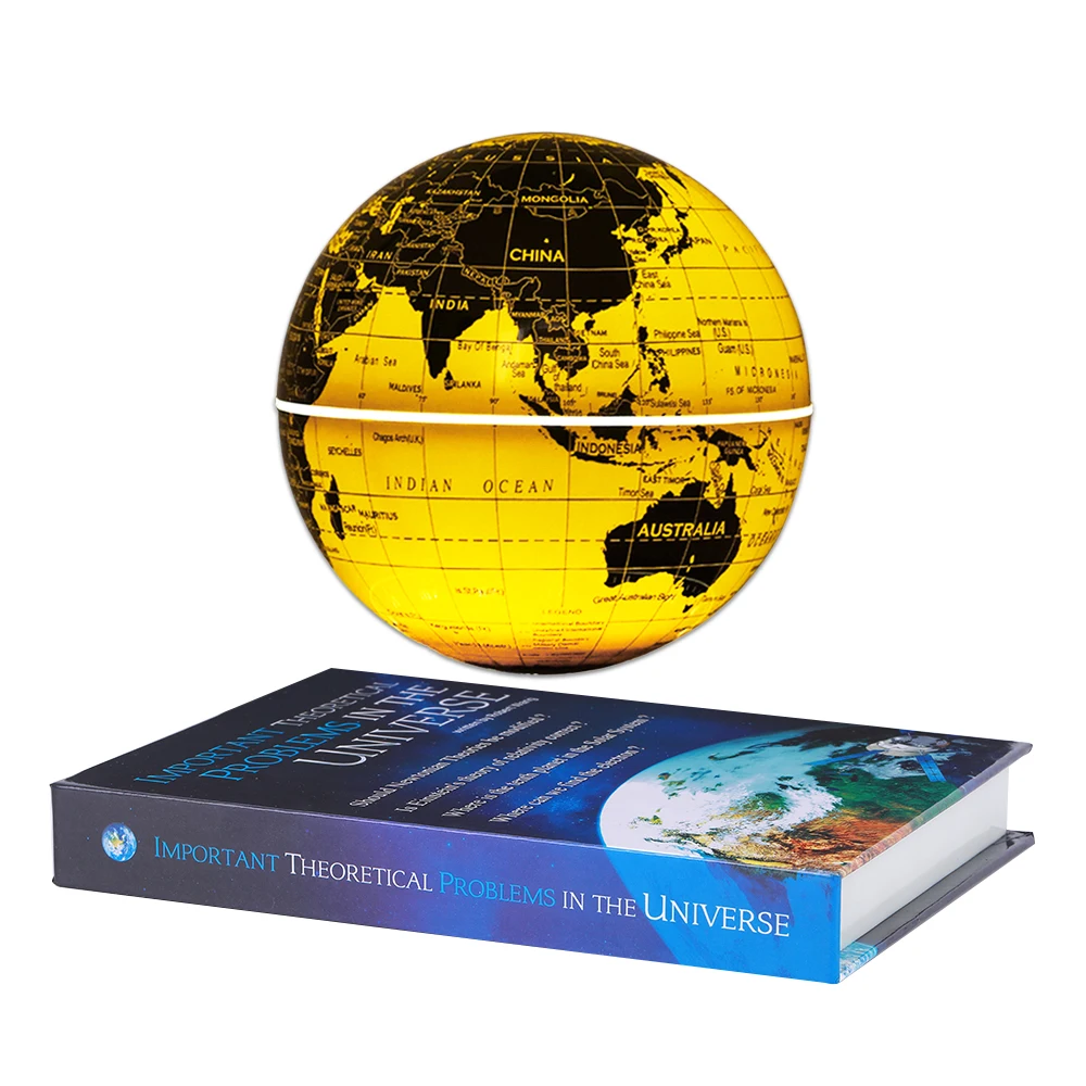 Magnetic Floating Globe Levitation World Globe Book Shape 360 Degree Levitating Globe Home Decoration LED Lighting Gift