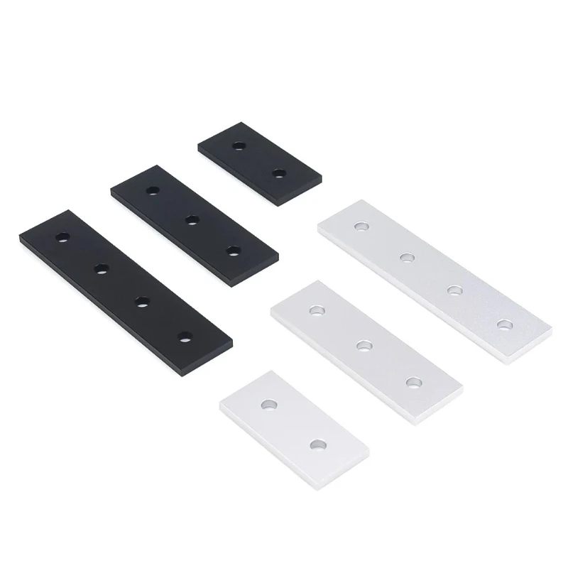 4Pcs 2/3/4 Holes Joining Strip Plate Aluminum Joint Board Connection for 20 Series Aluminum Profiles CNC Router 3D Printer Parts view 2