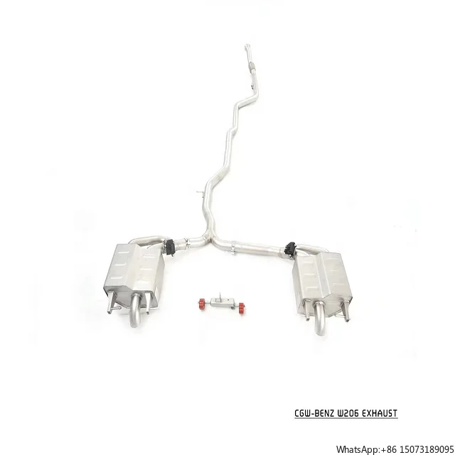 Best Sounding Exhaust Muffler With Electric Valves for W206 C Class 1.5T 2.0T 2021+ LHD