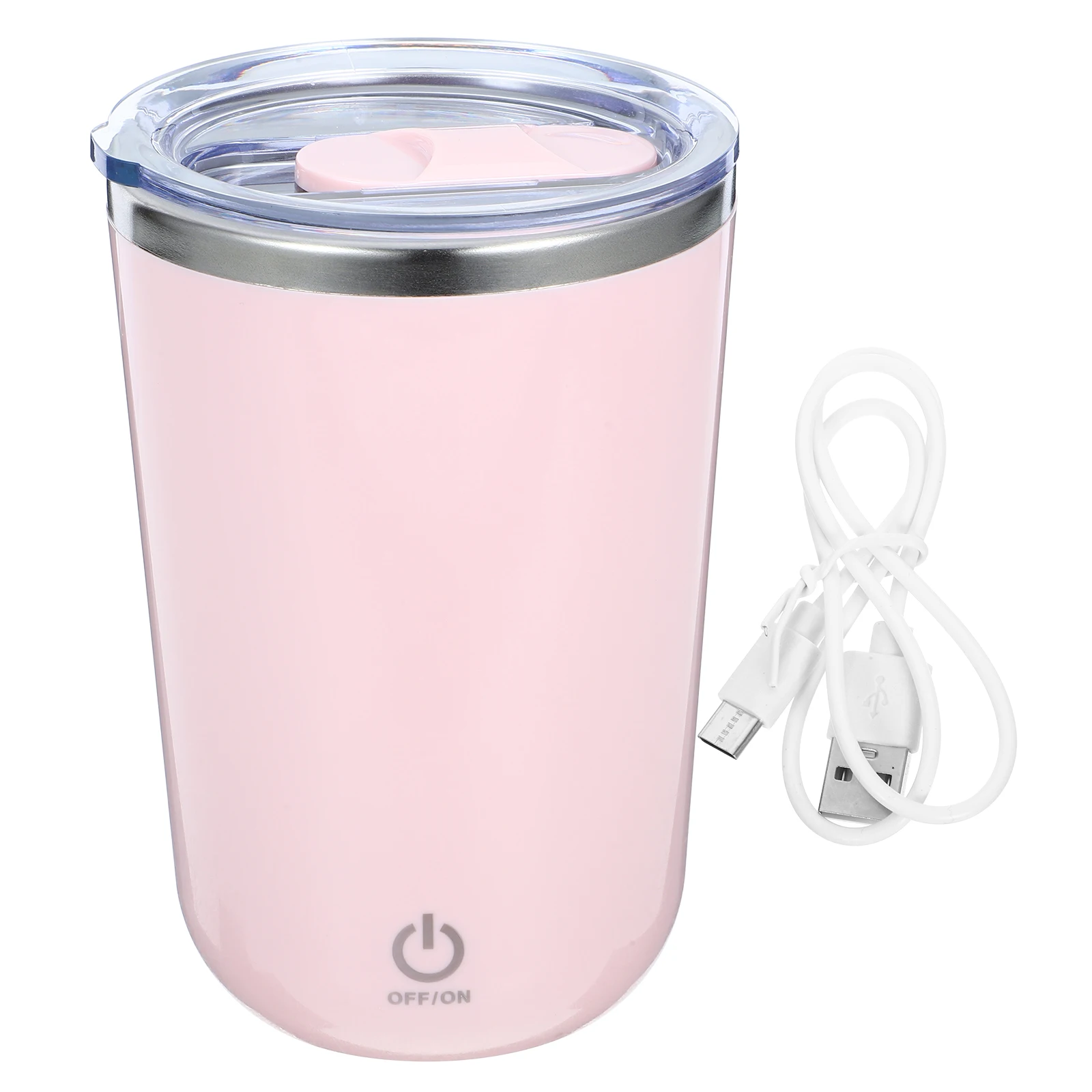 

Automatic Stirring Electric Coffee Self Mixing Coffee Mug Mug for Home Office Travel Pink ABS Silicone Magnetic Mixing Beverages