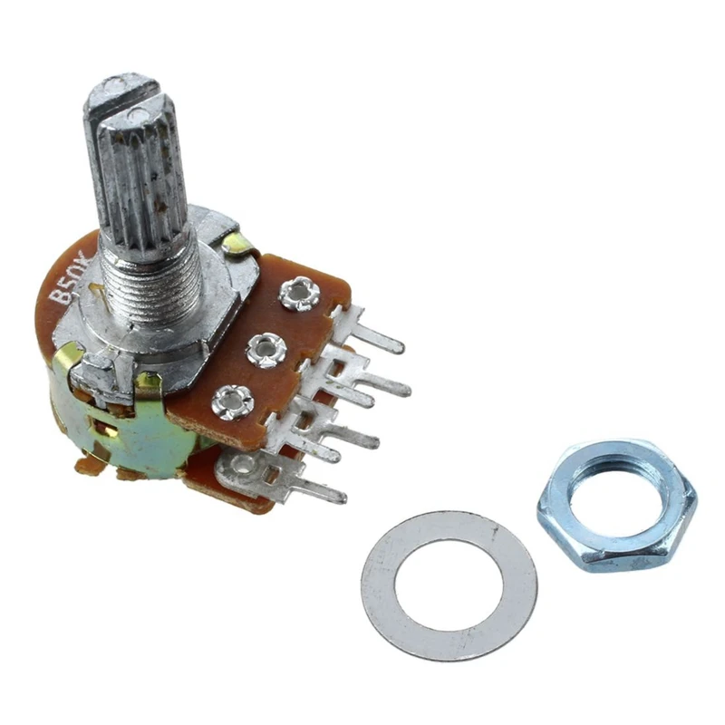 Hot-MAX3232 RS232 Porta Serial para Módulo Conversor TTL, B50K Eixo Dividido, Linear Rotativo, Potenciômetros Dual Taper, 5 Pcs