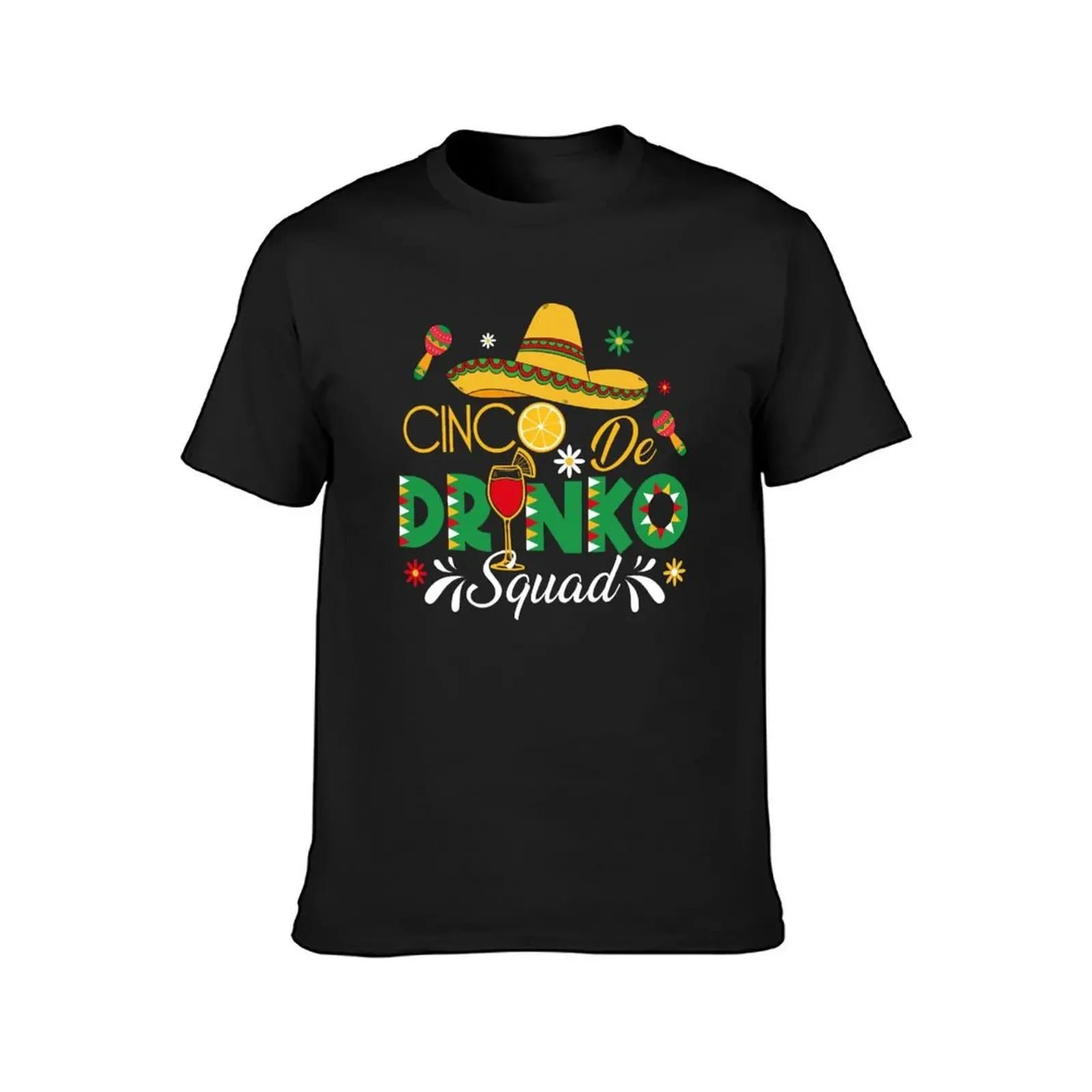 Cinco Drinko Squad Party Mexican Fiesta Funny Cinco De Mayo T-Shirt shirts graphic anime clothes outfits for men