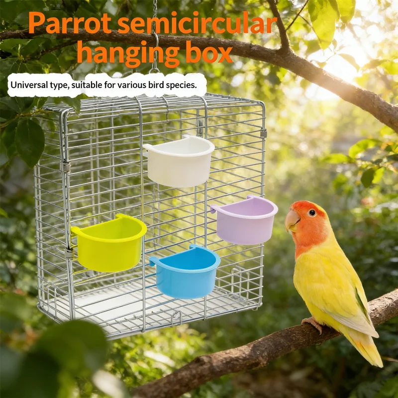 Small Bird Feeder Bowls 5pcs​ for Parrot, Budgie, Lovebird, 