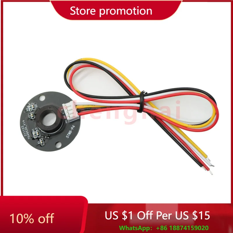 

STM8-P4 двойной магнитный энкодер Холла AB, код фазного двигателя, датчик направления скорости диска, датчик Холла