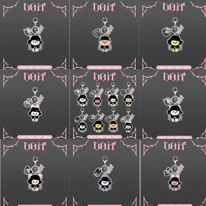 

DO IT SKZOO Keychain New Idol Same Style SKZ Fans Must Have Double sided Keychain Cute Bag Pendant Accessories Children's Gift