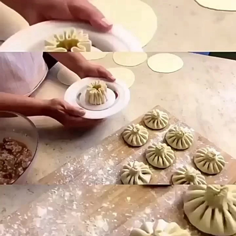 Máquina para hacer bollos y bolas de masa hervida en forma de flor N85R, molde casero Simple para bollos al vapor en forma de flor