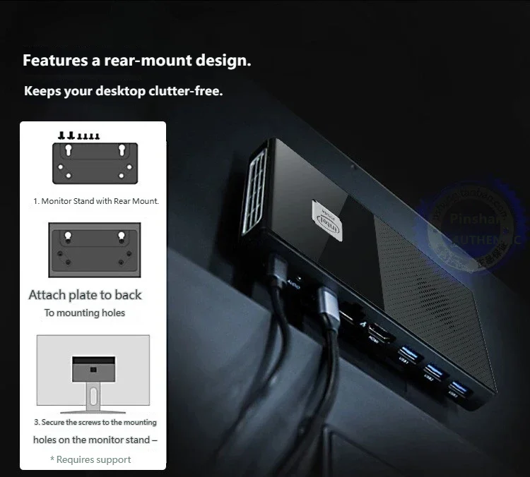 MOREFINE M6 Intel N100/N200 Mini PC DDR5 Dual Channel RAM Dual M.2 SSD Windows 11 Pro WiFi 6 Bluetooth 5.2 Desktop Computer
