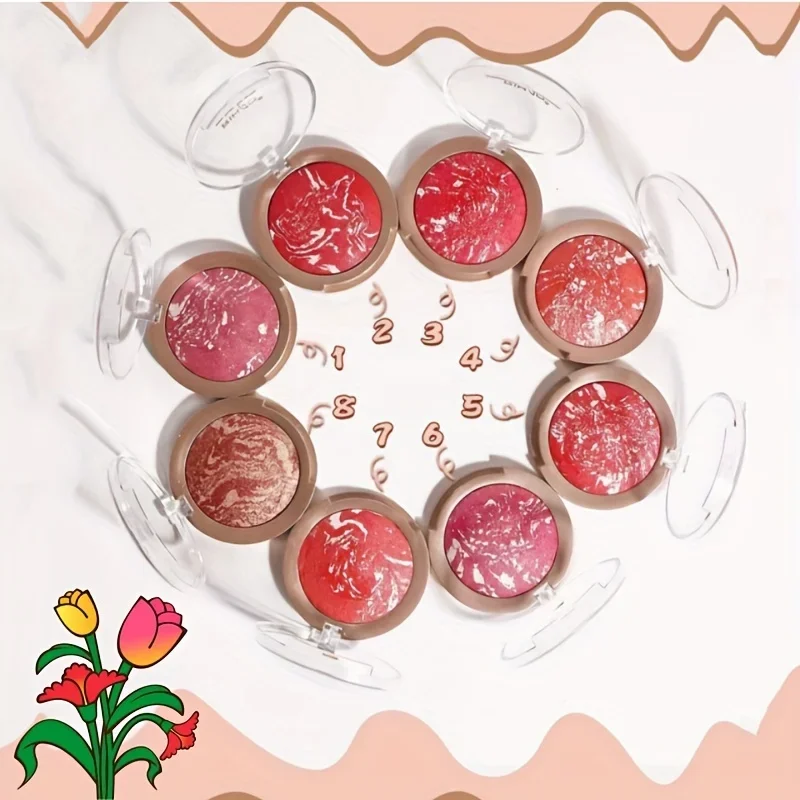 Fard monochrome mat pour le visage, Pigment minéral, fard à joues naturel, ombre de Contour cosmétique pour le maquillage