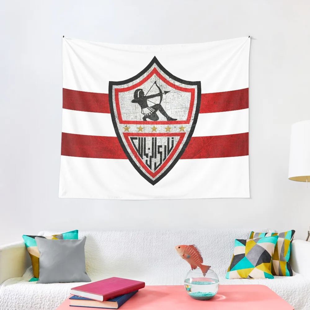 Zamalek soccer football fans Giza Egypt Tapestry Luxury Living Room Decoration Wall Decorations Tapestry