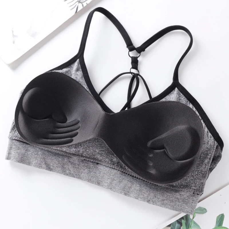 Women\'s Underwear Set Letter Sports Bra Seamless Female Underwear Comfort No Steel Ring Suit Solid Color Underwear