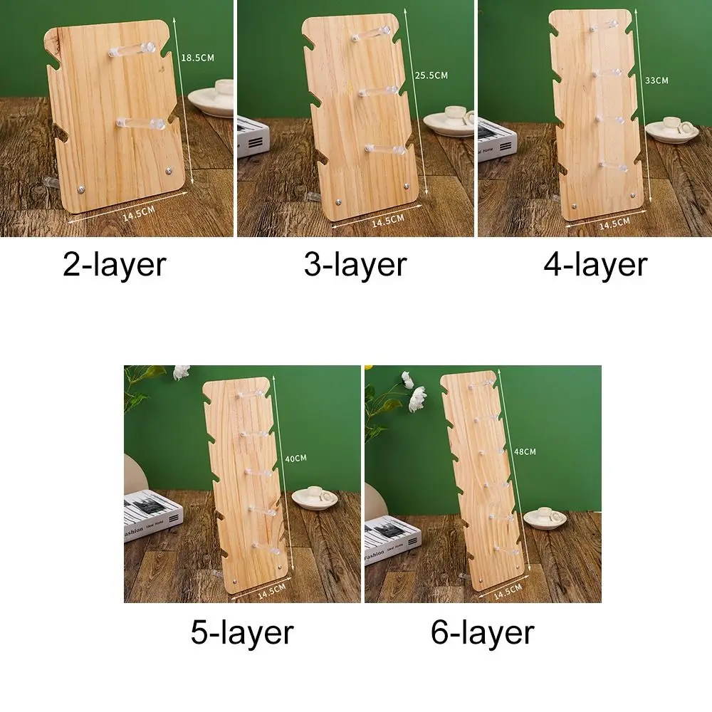 Durable Showcase Storage Eyeglasses Organizer Shelf Glasses Frame Tray Solid Wood Stand Sunglass Display Rack