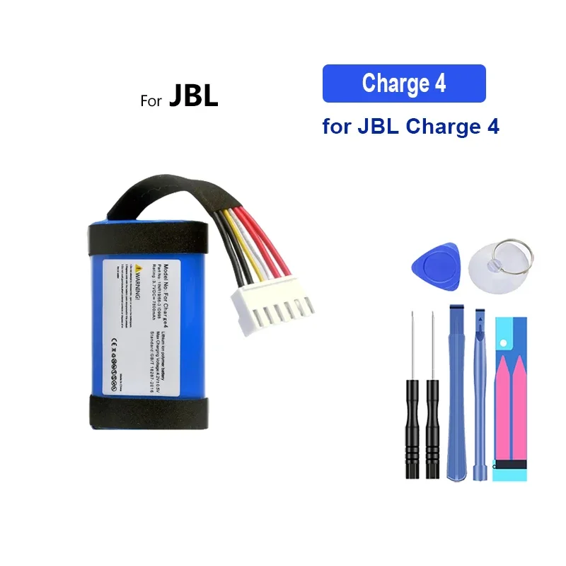 High Capacity Battery 6000mAh-7800mAh for JBL Charge 1 2 Plus 3 2015 4 Version GSP1029102R P763098 Speaker Portable batteries