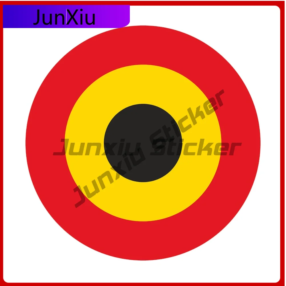 

Belgium Roundel Military Sticker Premium Exterior Decor For Window Boat Waterproof Decoration Auto Accessories Exterior Vinyl