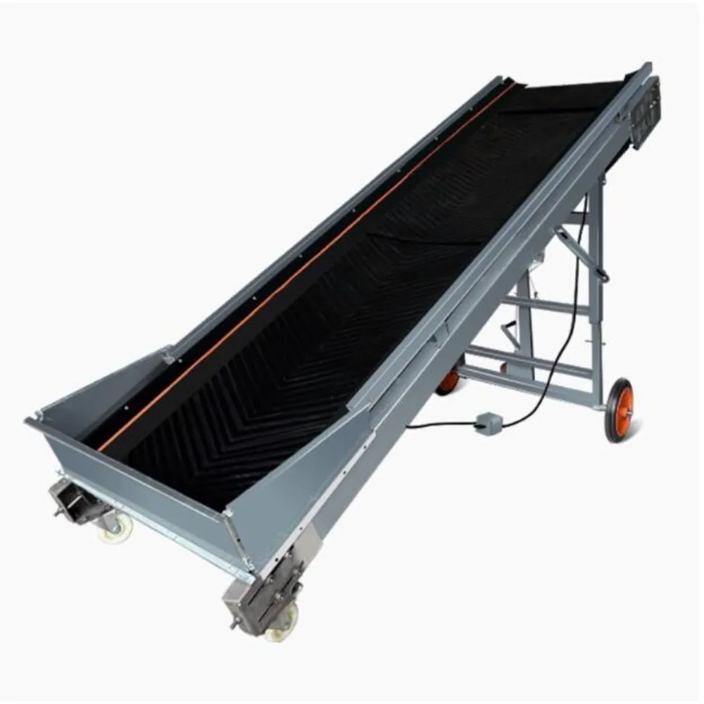 

Folding Three-sided enclosure conveyor belt Removable climbing loading small conveyor