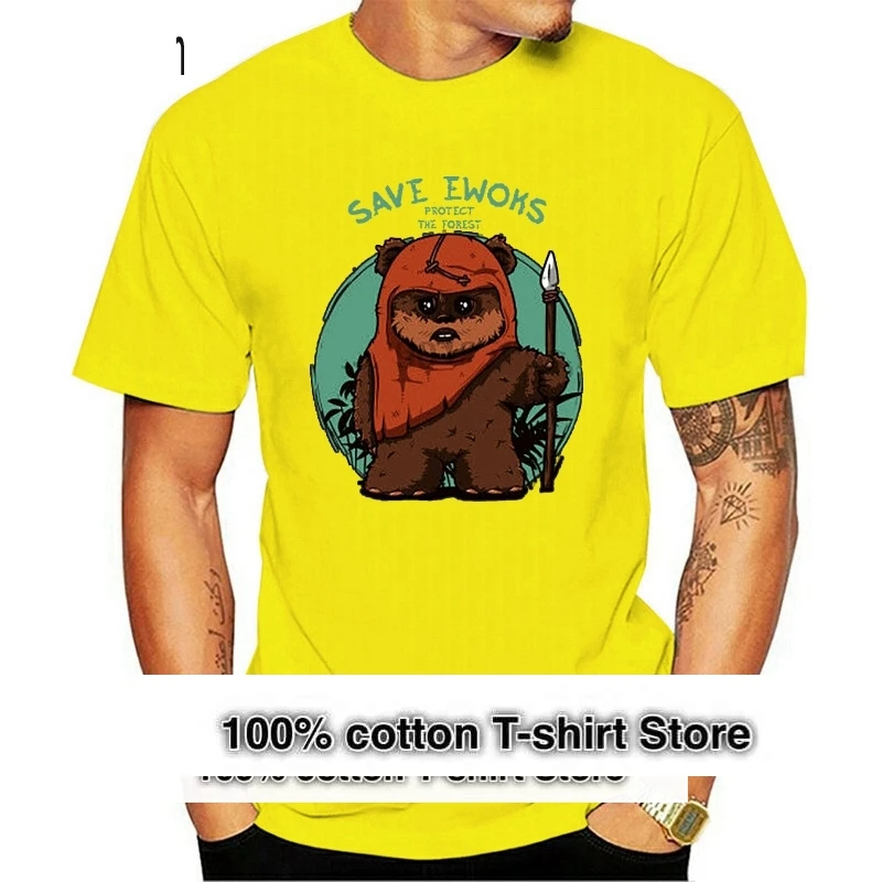 New Save Ewoks Forest Mens T-shirt size S-2XL