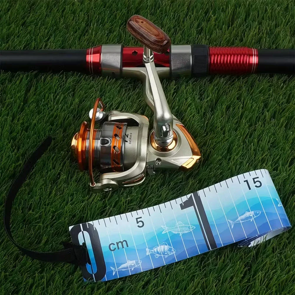 1 Stück Fischmaßband, faltbares Fischmessband, aufrollbares Fischmaßband mit Aufbewahrungsgurt, wasserdichtes PVC-Fischmaßband – Detail 4