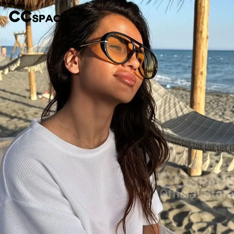 Trendy Oversized Sunglasses for Women 2024 Luxury Brand Designer Goggle Sun Glasses Ladies Classic Vintage UV400 Shades  #300864