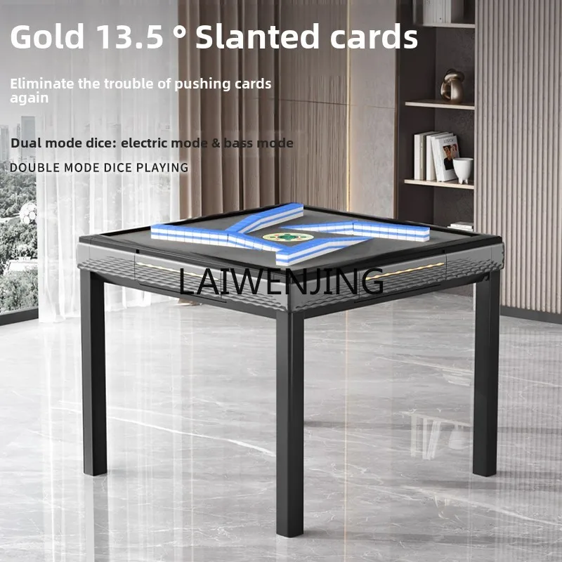 

MJY household automatic folding mahjong table dining table mahjong card dual-purpose bass machine