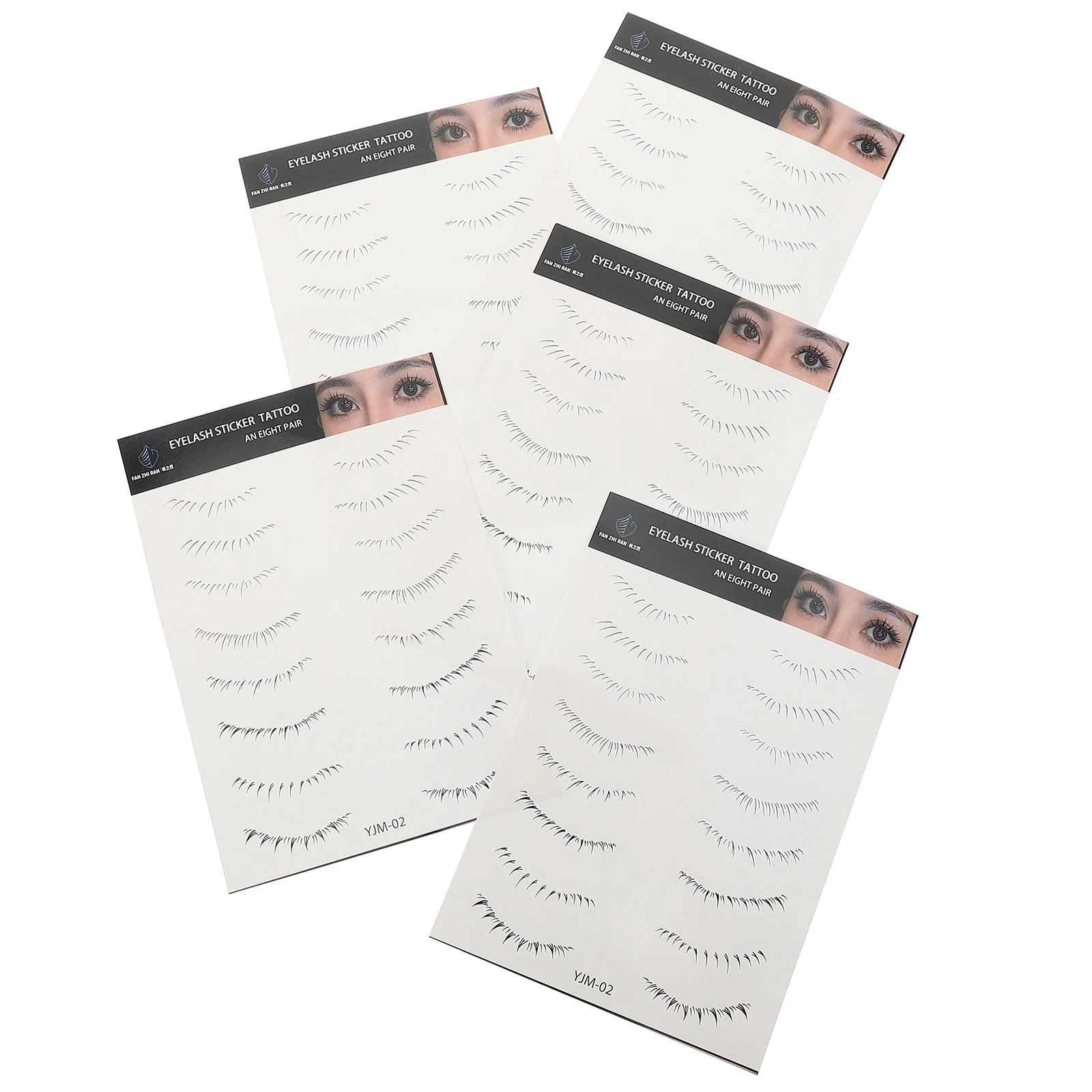 5 個下まつげステッカー 5 シートつけまつげタトゥー女性のためのナチュラルルック高粘着メイクツールパーティー結婚式の夜