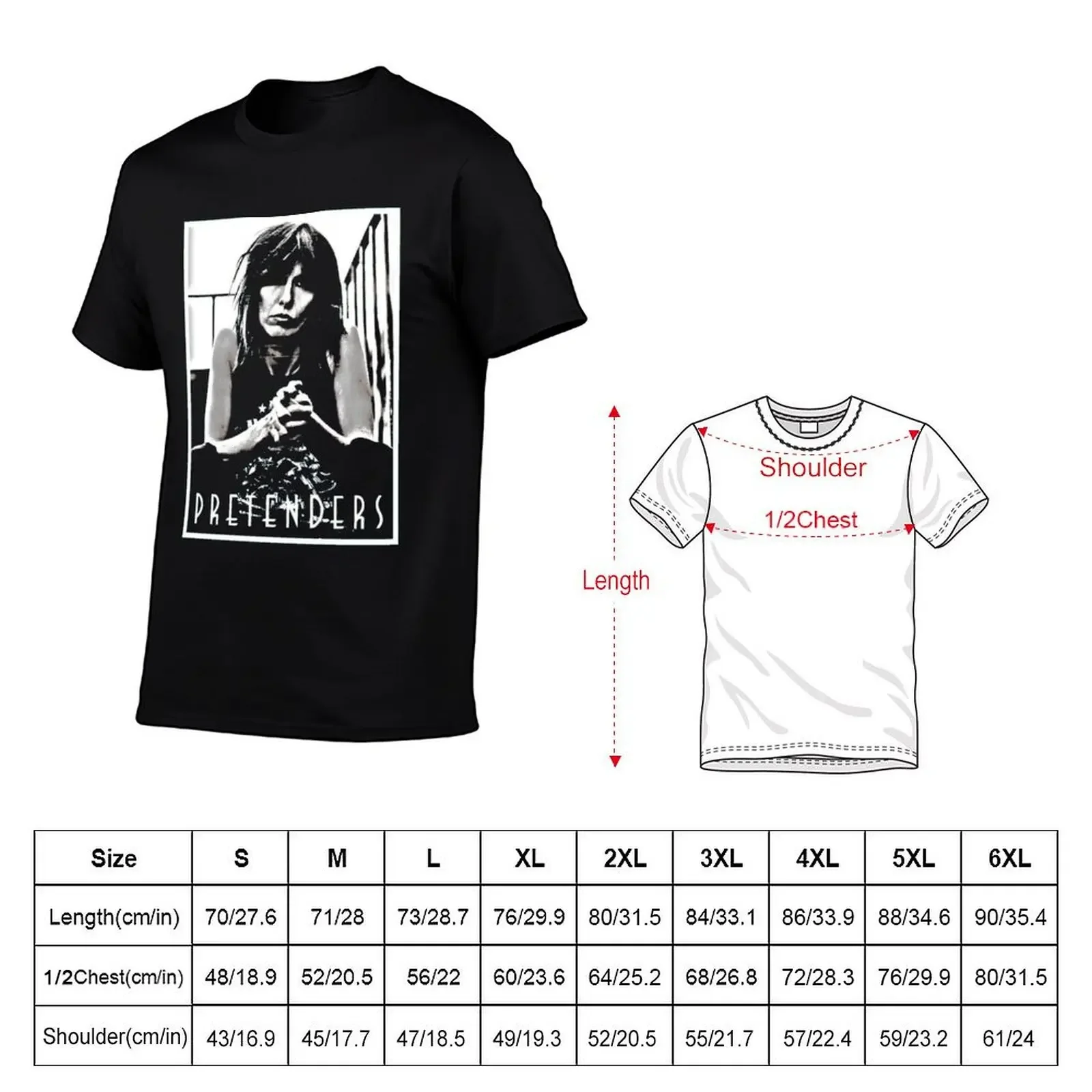 The band Pretenders T-Shirt man clothes vintage Short sleeve tee vintage anime shirt plain white t shirts men