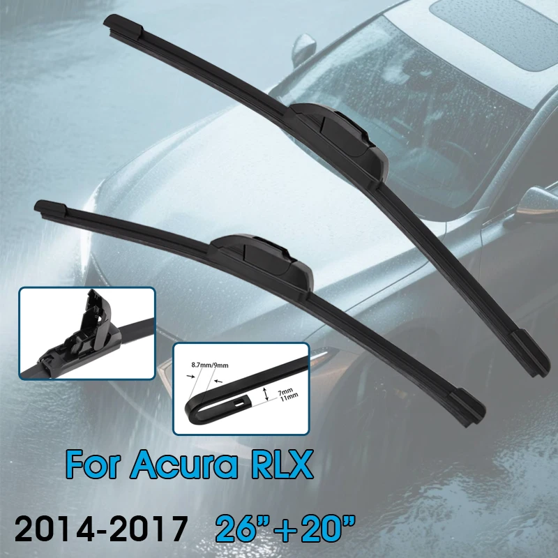 

BROSHOO Car Wiper Blade For Acura RLX 26"+20" 2014-2017 Front Window Windscreen Windshield Wipers Blades Auto Accessories