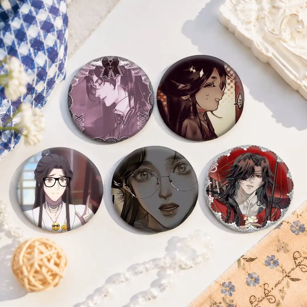 Heaven OfficialSE- BleSE-SE-ing Mixed Theme Round Button Badge Set  Music Game Fashion Pins For Bags Clothes Accessories