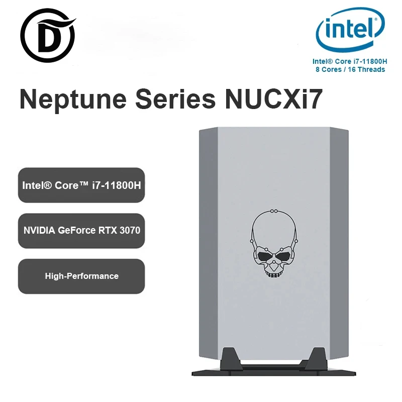 Oushedi Mini PC NUCXi7 Intel Core I7-11800H NVIDIA GeForce RTX 3070 DDR4 32GB 512GB SSD Desktop Computer Windows 11 Gaming PC