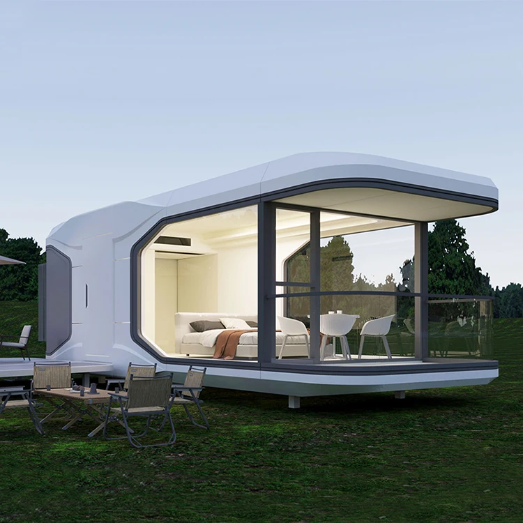 

Capsule House Waterproof Fireproof Home Galvanized Steel Modular House Camping Capsule Home Luxury Prefabricated House
