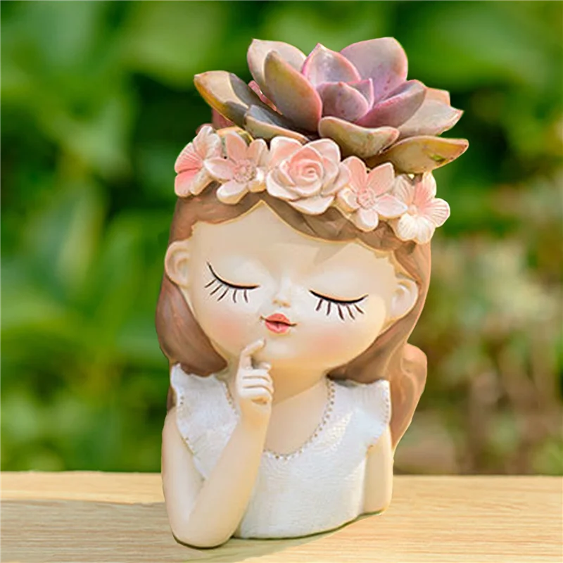 ABYP 8PCS Small Fairy Succulent Plant Pot Kit With Drainage Hole 4 Inch Indoor Cactus Pot Unique Cute Flower Vases Decor