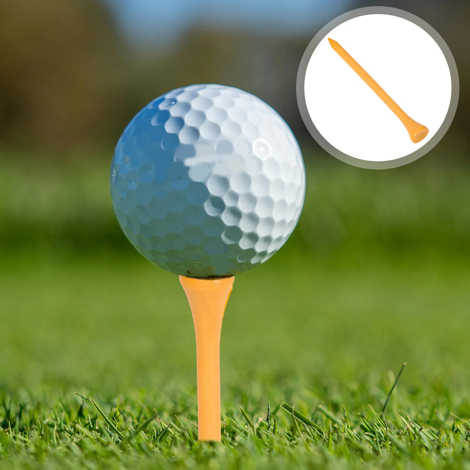 

20pcs Professional Wood Tees Stable Durable Ball Stands For Outdoor Practice Convenient Golf Training Accessories Golf Pegs