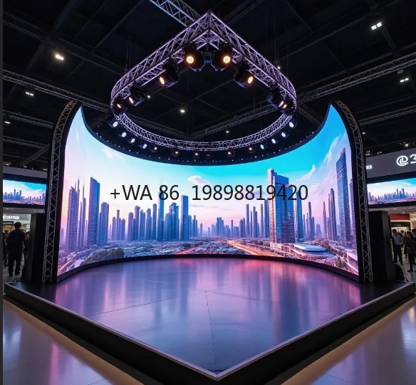 Indoor Flexible LED Screen Bendable Soft Modules Creative Shapes High Brightness Seamless Splicing