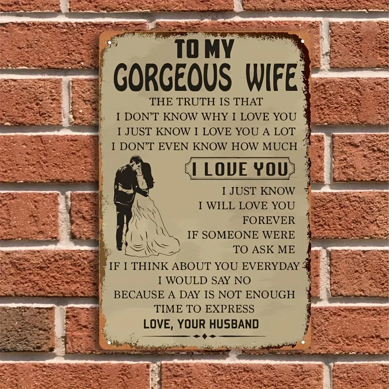 Iron Wall Art Plaque - 