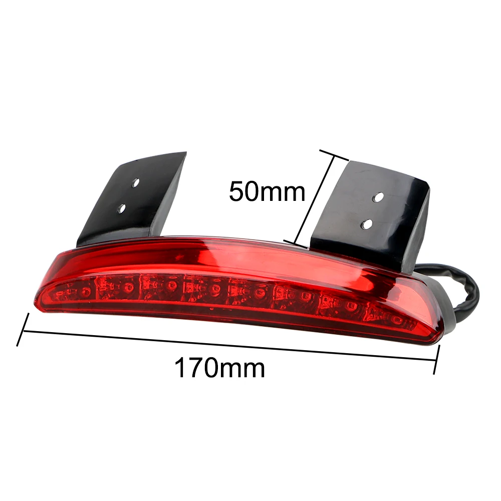 Fender Edge Red LED Brake Tail light Cafe Racer for XL 883 1200 Motorcycle Lights Rear Motorcycle Accessories