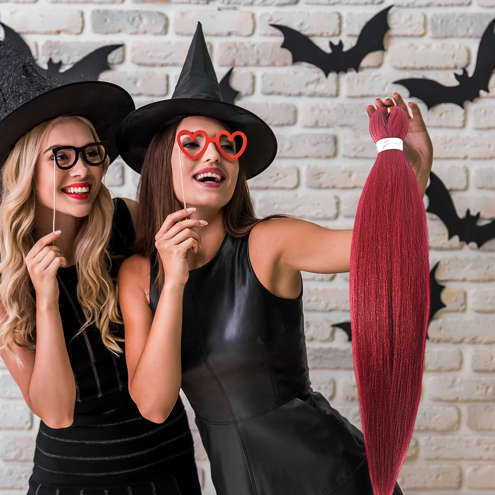 Mulheres populares moda colorida trança peruca senhora festa interessante cosplay acessórios feminino comumente usado decoração de cabelo prop