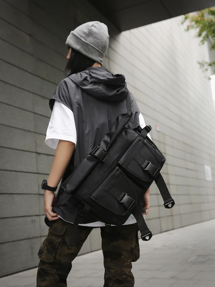 Faionable Large Capaci Cuter Bag Men's Single oulder Commuter Bapa Waterproof Casual Sle Riding Travel Bag