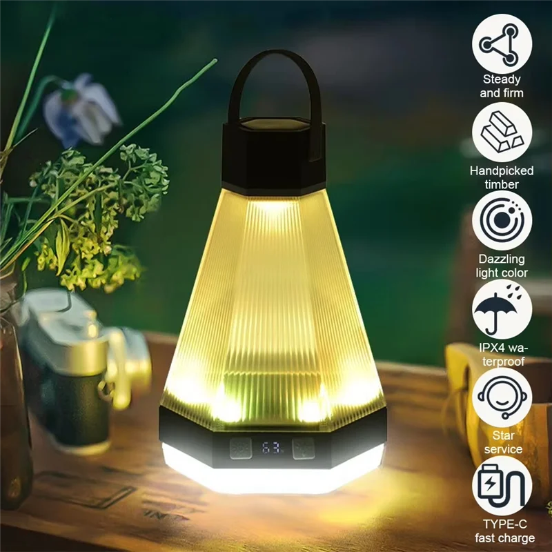 

A88E-Outdoor Hanging Atmosphere Lamp With Adjustable Brightness Ideal For Camping Use