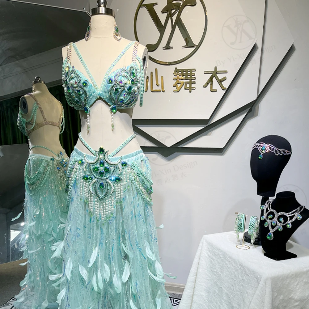 

Customized Belly Dance Course Dress Belly Dance Costume Performance Clothes Exotic Dancewear Indian Clothes Women