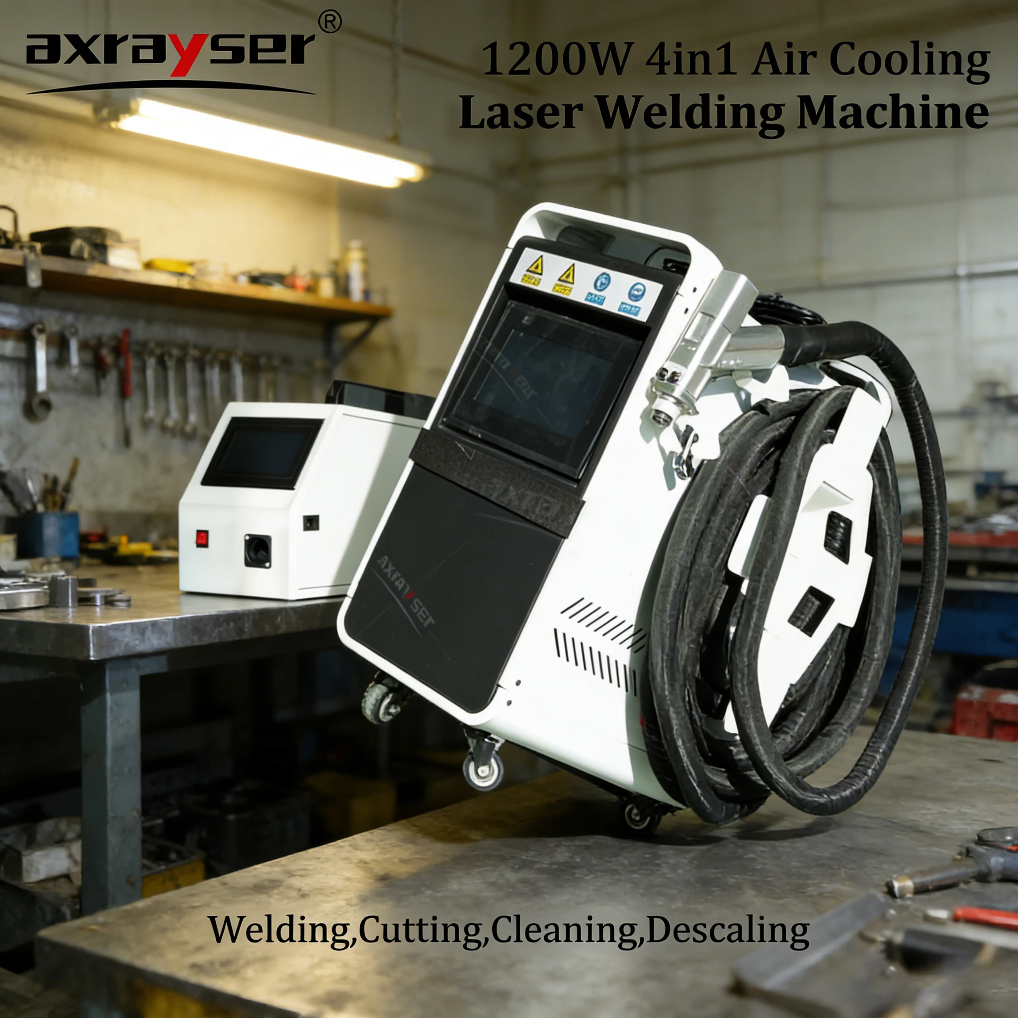 

800/1200W Air Cooling 4in1 Laser Welding Machine with WSXHD21 Head for Air Cooled Cutting Welding Cleaning Handheld Portable