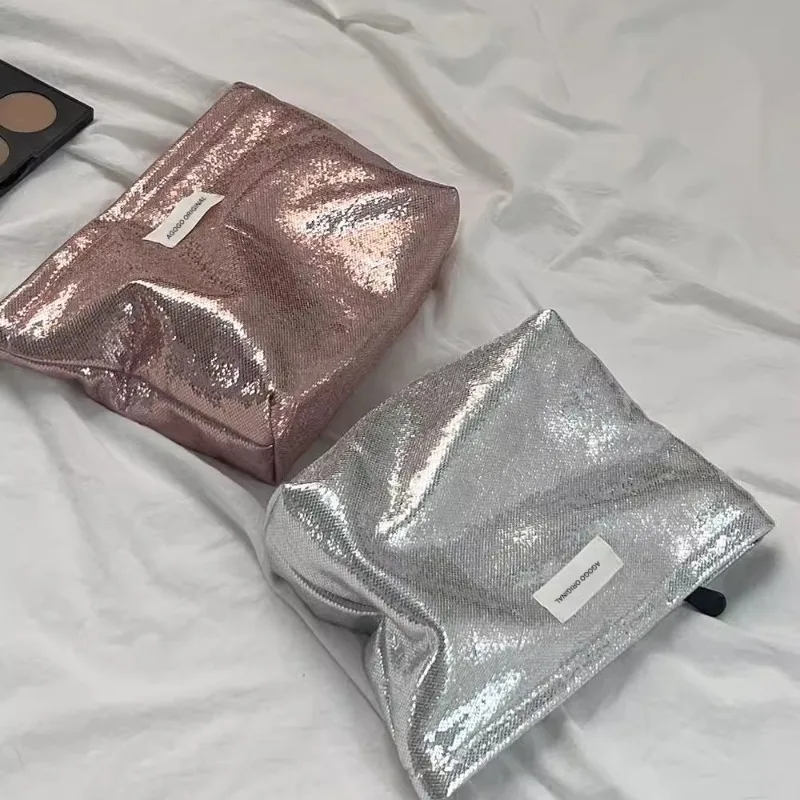 Große Kosmetiktasche mit Dynamischem Design, Einfache Aufbewahrungstasche für Toilettenartikel, Neu und Original – Detail 3