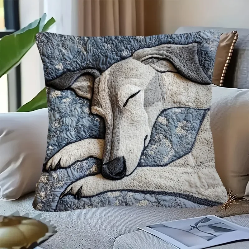 1pc Greyhound Cushion Cover Living Room Sofa Cushion Cover Comfortable Zipper Bedroom Pillowcase Home Decor