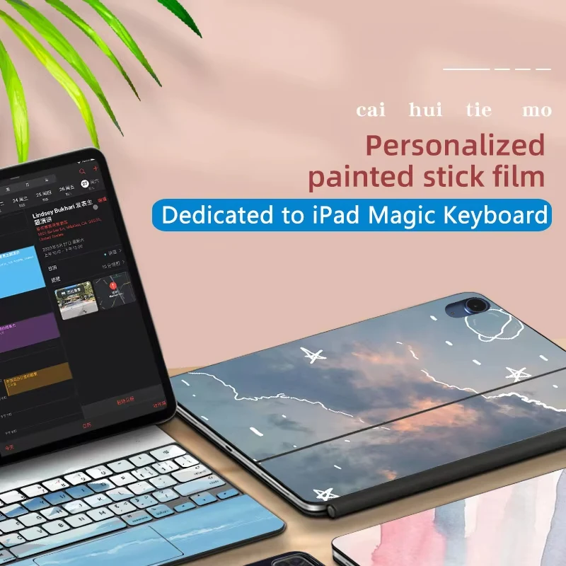 Naklejka z motywem kreskówkowym na Magic Keyboard 2025, iPad Air M3 11/13 cali, M2 A16, folia ochronna, kolorowa folia ochronna na Pro M5 M4 — zdjęcie produktu 4