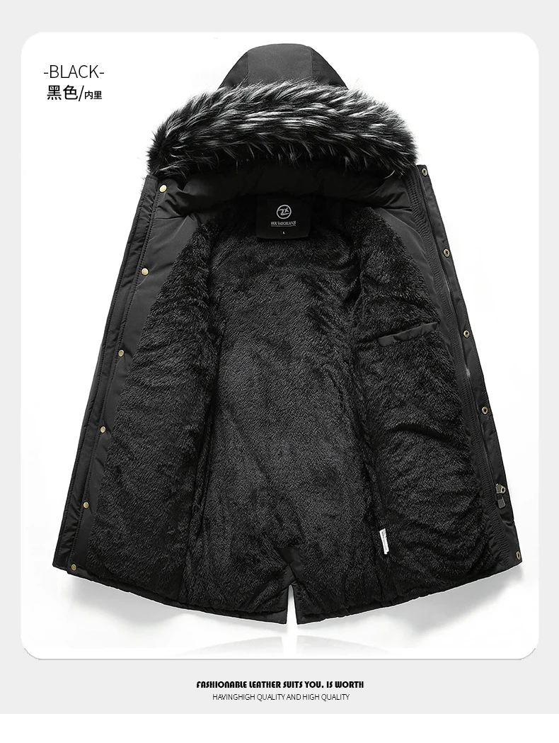 Camouflage Jacket Winter Hooded Velvet Thick Windproof Coat Men Warm Male's Medium-long Parkas New Mens Camo Parka Coat