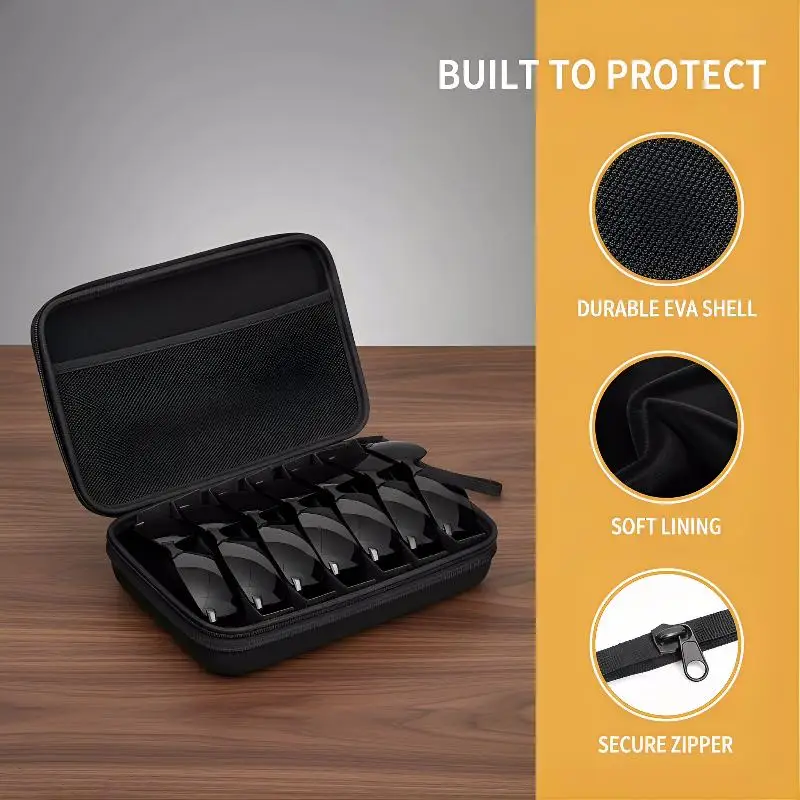 Eyewear Organizer Case 4 5 6 7 8 Slots Adjustable Glasses Storage Box for Car Home Tourism and Vacation